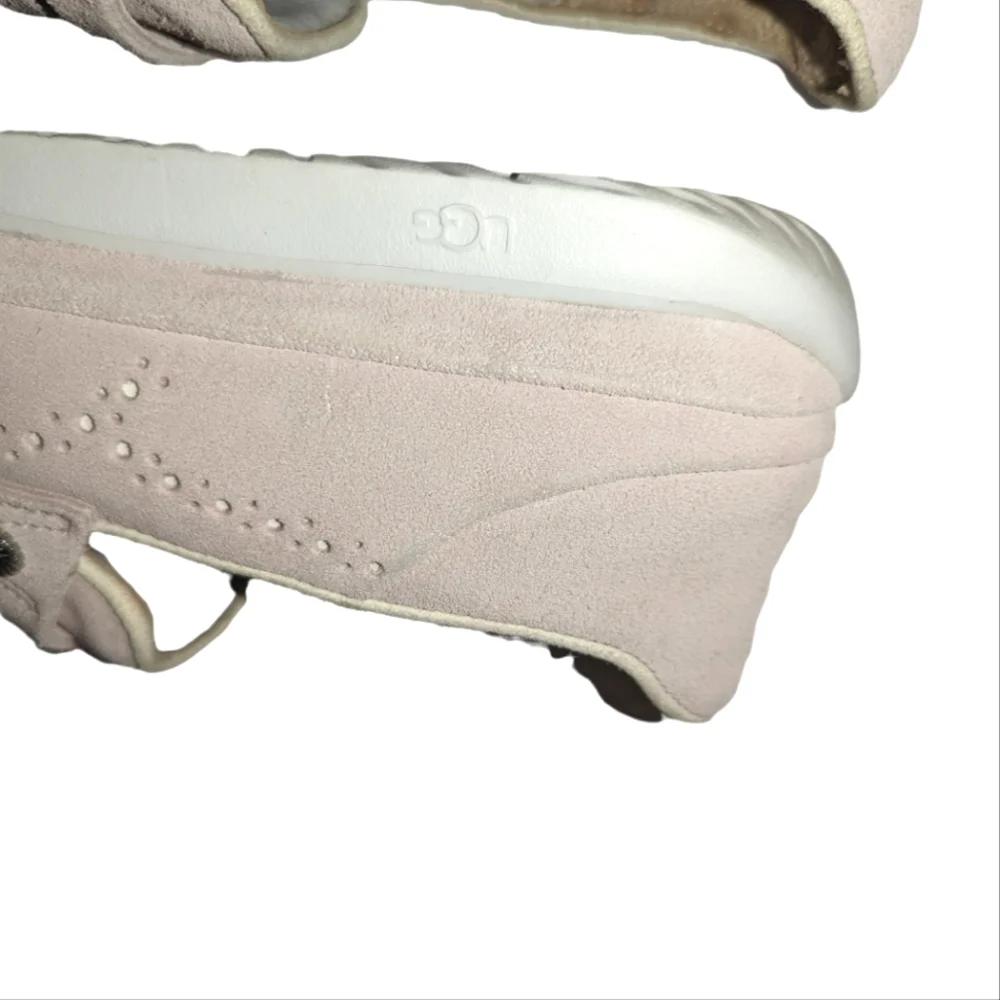 Mens UGG Pink Cali Penny Loafers Slip On Suede Leather Shoes 7 - Picture 11 of 12